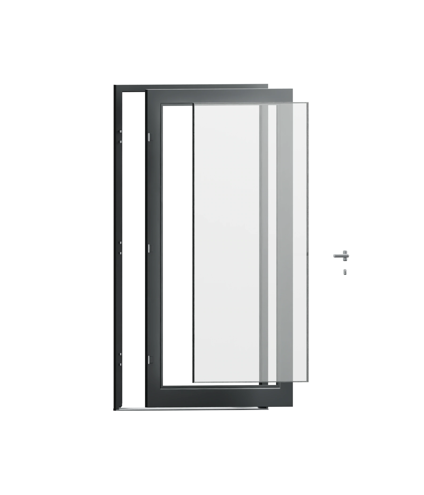MB-45 Haustür – Bauteile im Überblick