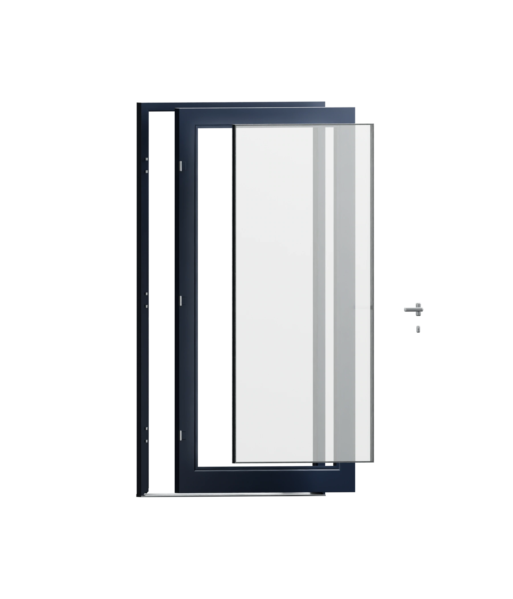 MB-70HI Haustür – Bauteile im Überblick